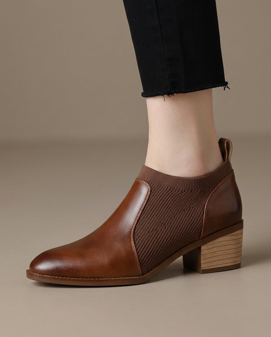Chloe Leather Booties