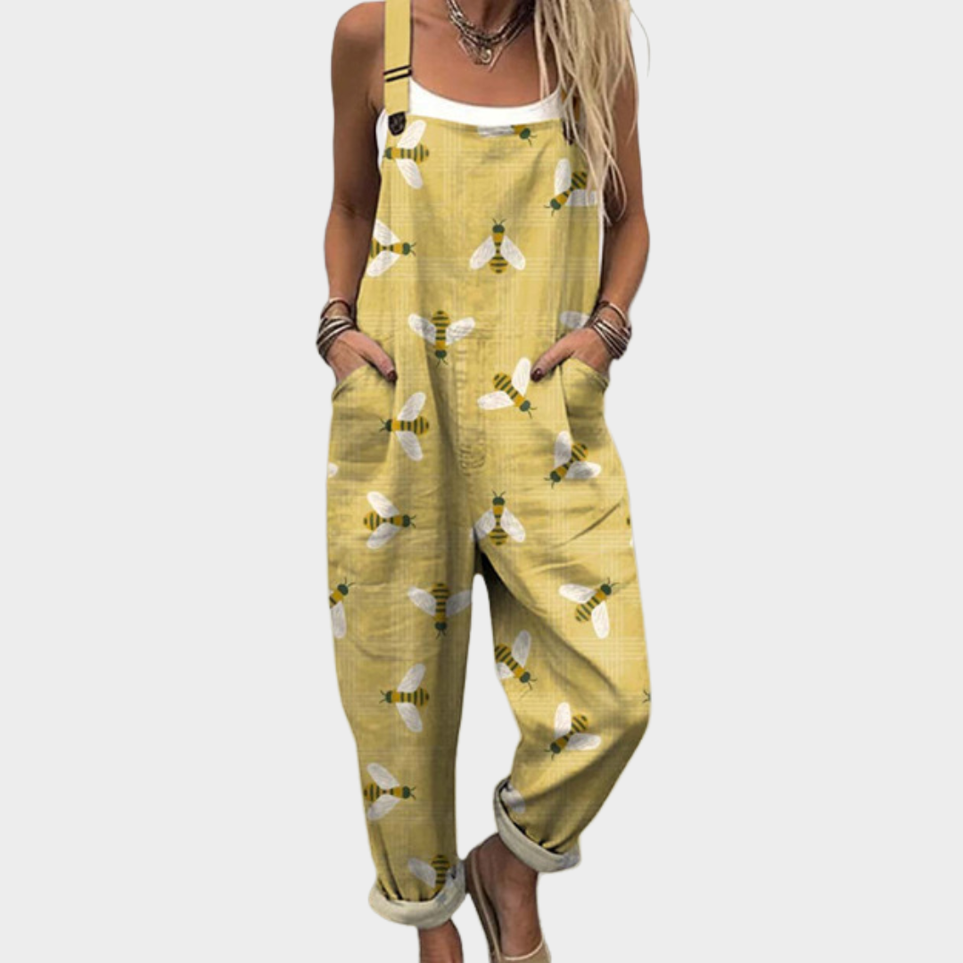 Elena | Floral Garden Overalls for Relaxed Everyday Comfort