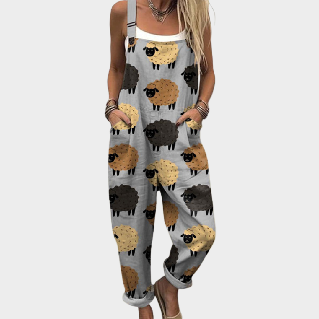 Elara | Relaxed Everyday Printed Overalls