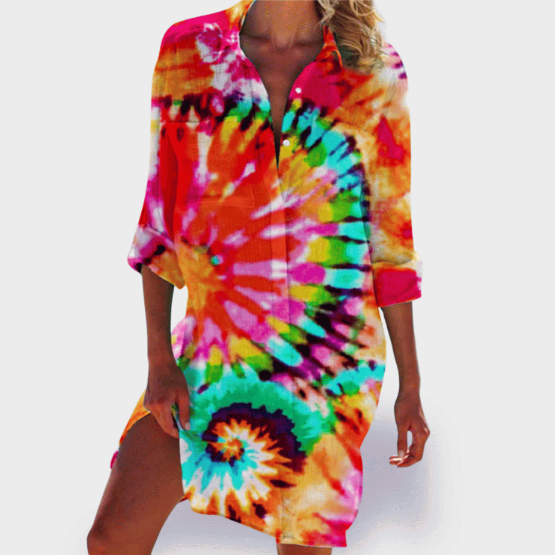 BRIGITTE | Colourful Lightweight Summer Dress