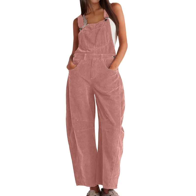 Ethel | Barrel Wide-Leg Relaxed Overall Jumpsuit