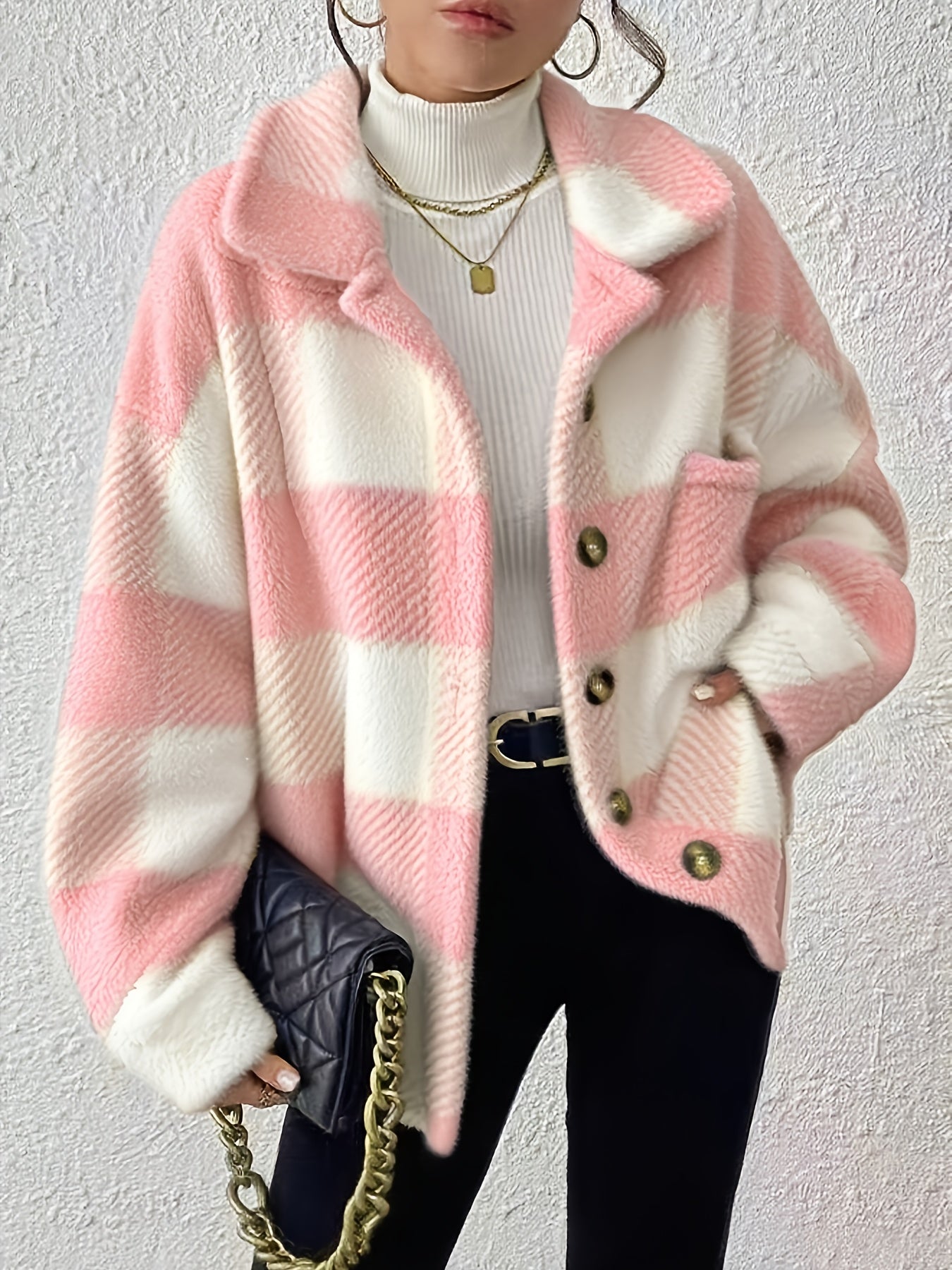 Nora | Cozy Plaid Jacket