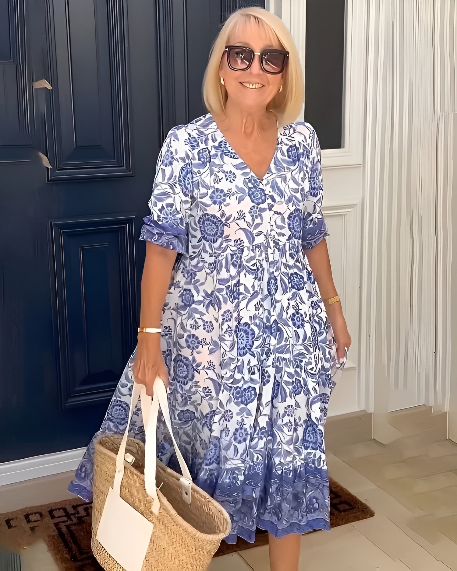 EVELYNE | Elegant Spring Floral Dress