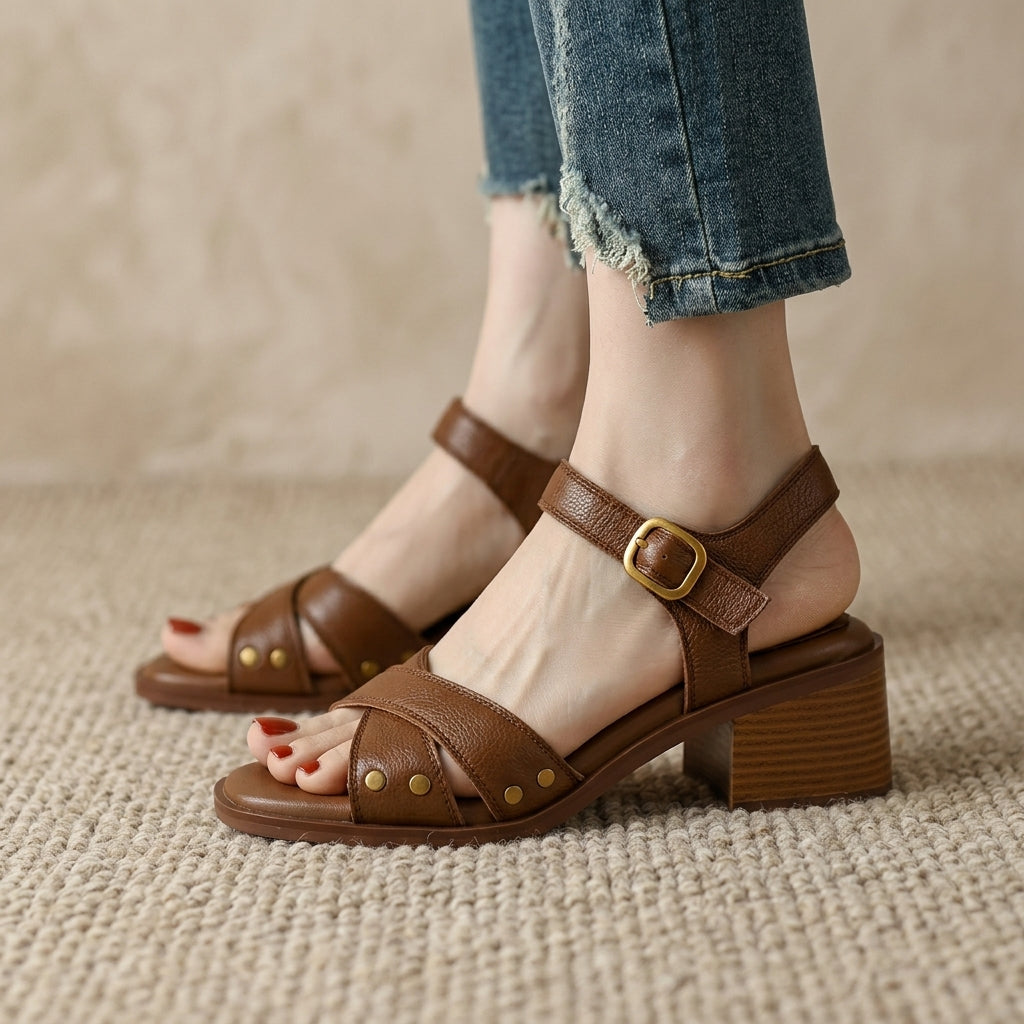 Victoria Block Heel Sandals