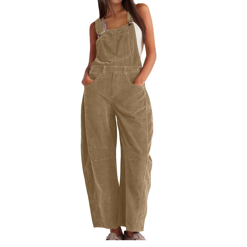 Ethel | Barrel Wide-Leg Relaxed Overall Jumpsuit