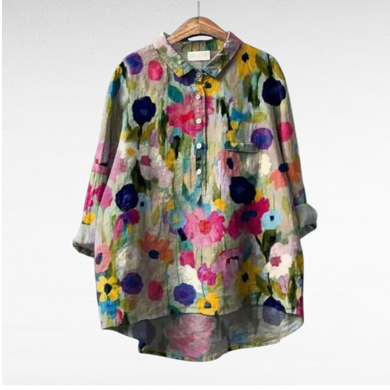 Sophie – Vintage Floral Blouse