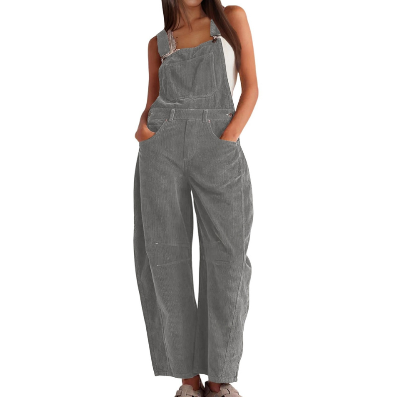 Ethel | Barrel Wide-Leg Relaxed Overall Jumpsuit