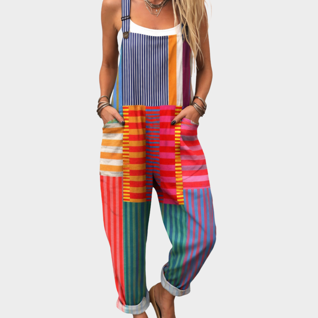 Sienna | Relaxed Everyday Colorblock Overalls