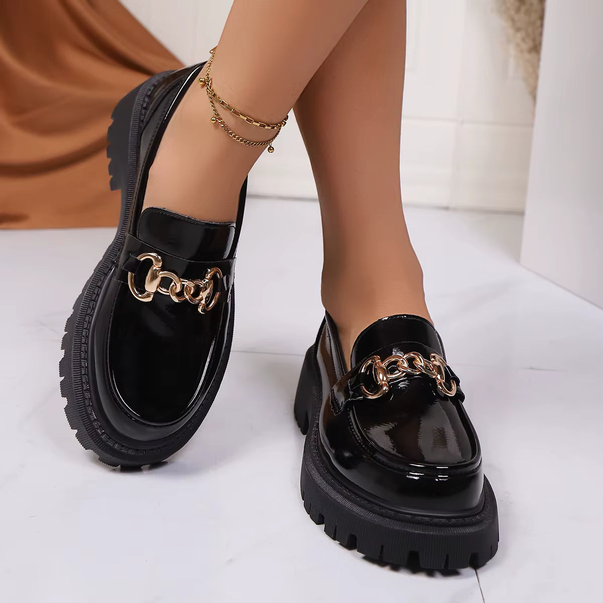 Bristol Leather Lug Sole Loafer