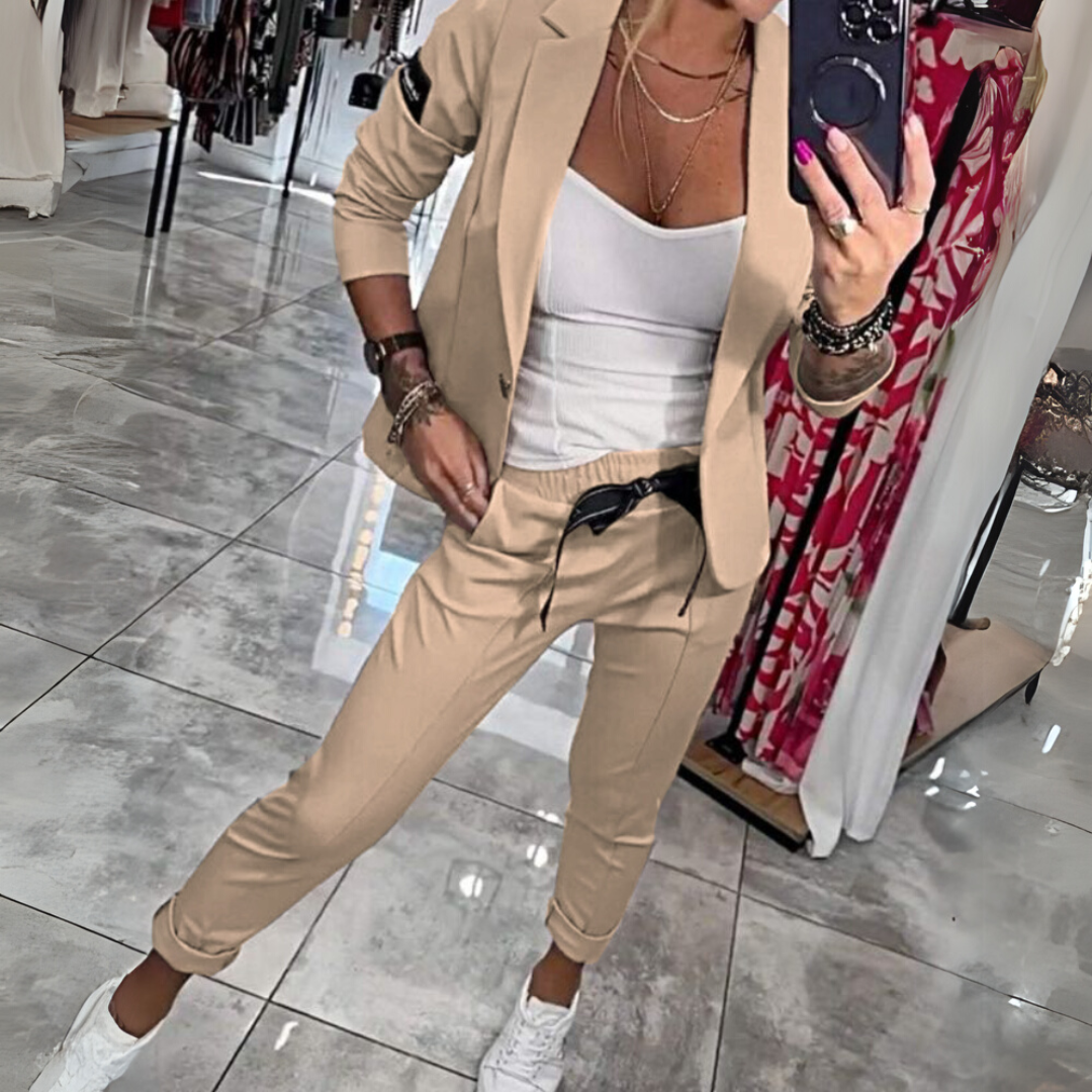Harper Set – Casual Blazer & Jogger Trousers