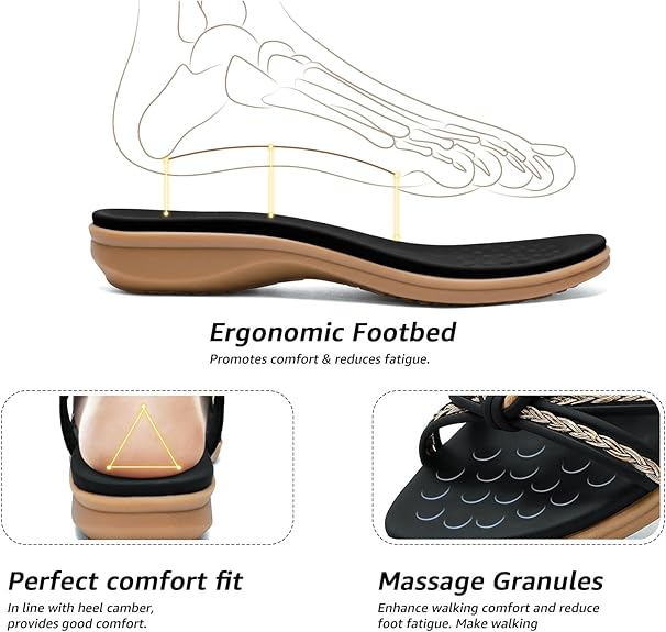 Luna | Bohemian Comfort Arch-Support Sandals