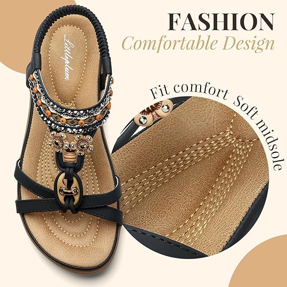 Luna | Bohemian Comfort Arch-Support Sandals