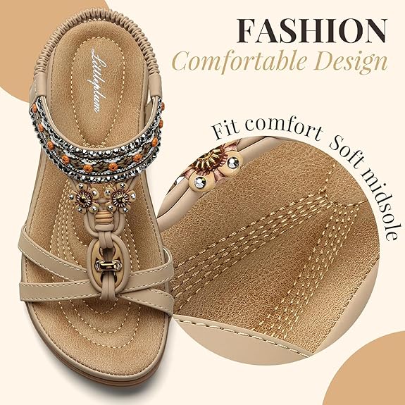 Luna | Bohemian Comfort Arch-Support Sandals