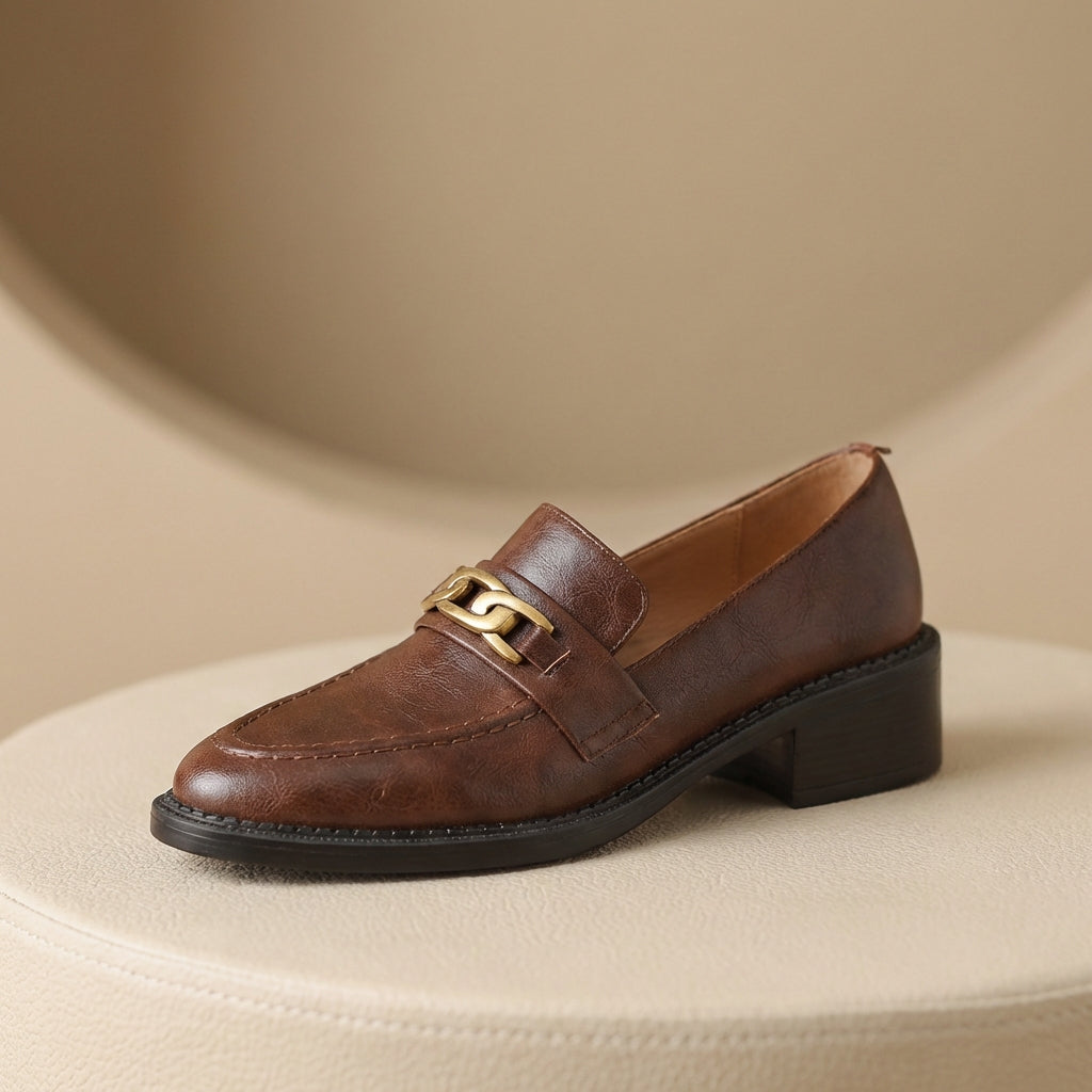 Geneva Block Heel Loafers