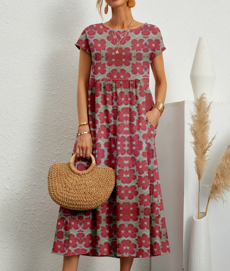 Harper – Relaxed Floral Midi Dress