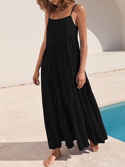 Aria | Flowy Tiered Summer Maxi Dress