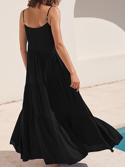 Aria | Flowy Tiered Summer Maxi Dress