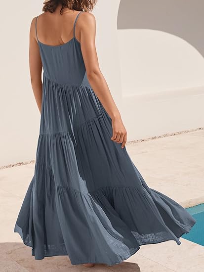 Aria | Flowy Tiered Summer Maxi Dress