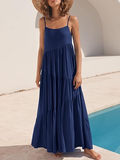 Aria | Flowy Tiered Summer Maxi Dress
