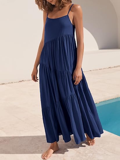 Aria | Flowy Tiered Summer Maxi Dress