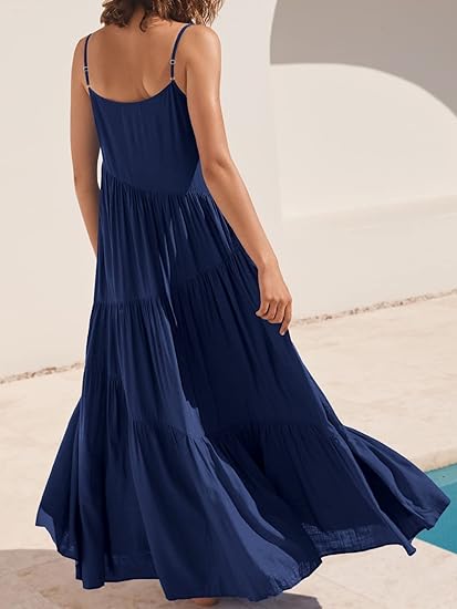 Aria | Flowy Tiered Summer Maxi Dress