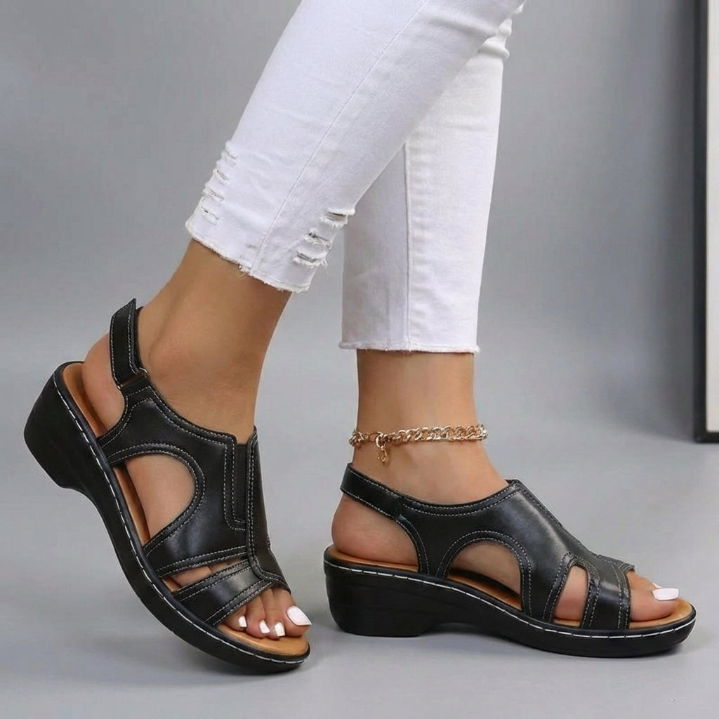 Emma | Supportive Wedge Sandals for All-Day Comfort