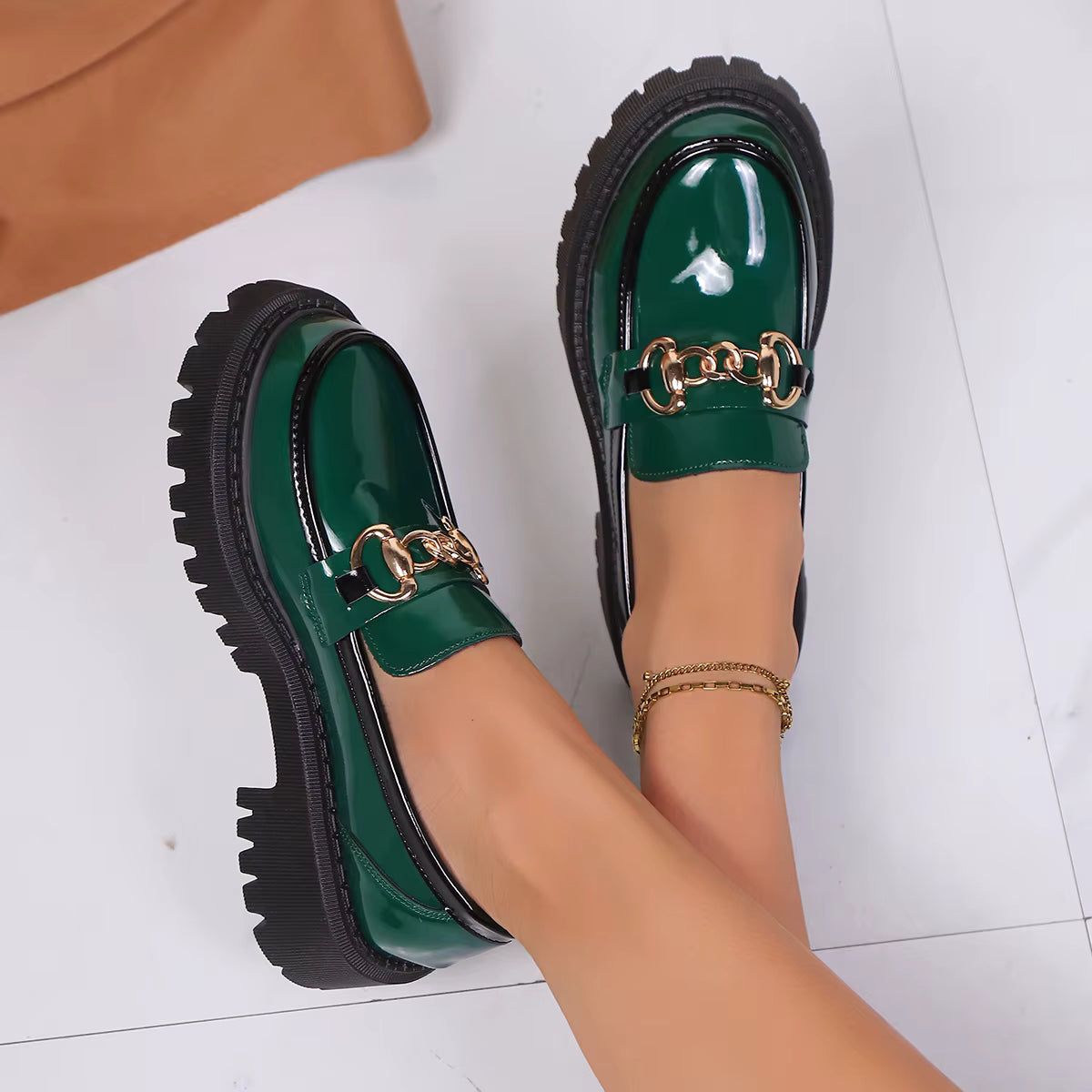 Bristol Leather Lug Sole Loafer