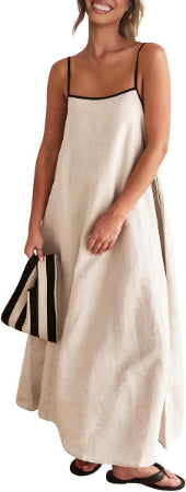 Elara | Effortless Linen Summer Maxi Dress