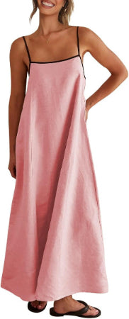Elara | Effortless Linen Summer Maxi Dress