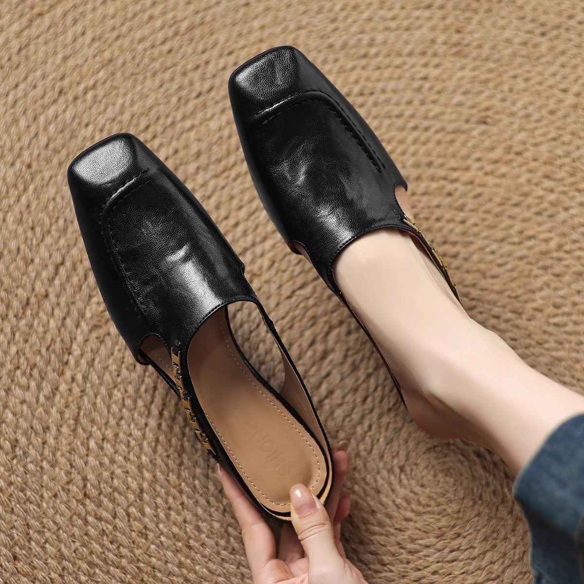 Zariah | Easy Step-In Mules for No-Bend Wear