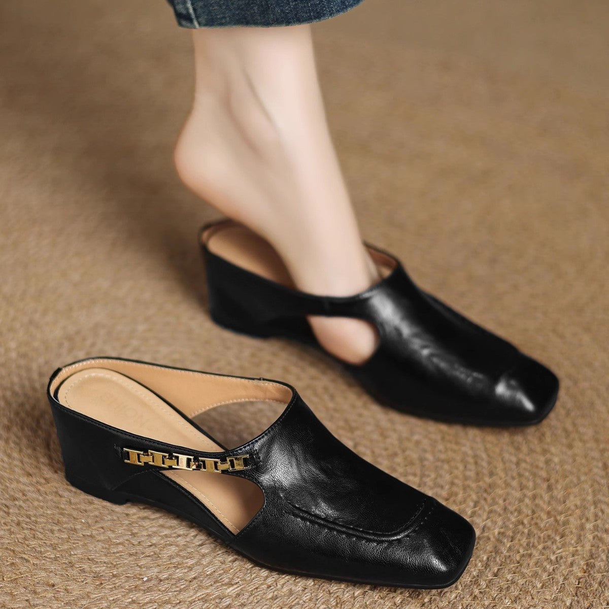 Zariah | Easy Step-In Mules for No-Bend Wear