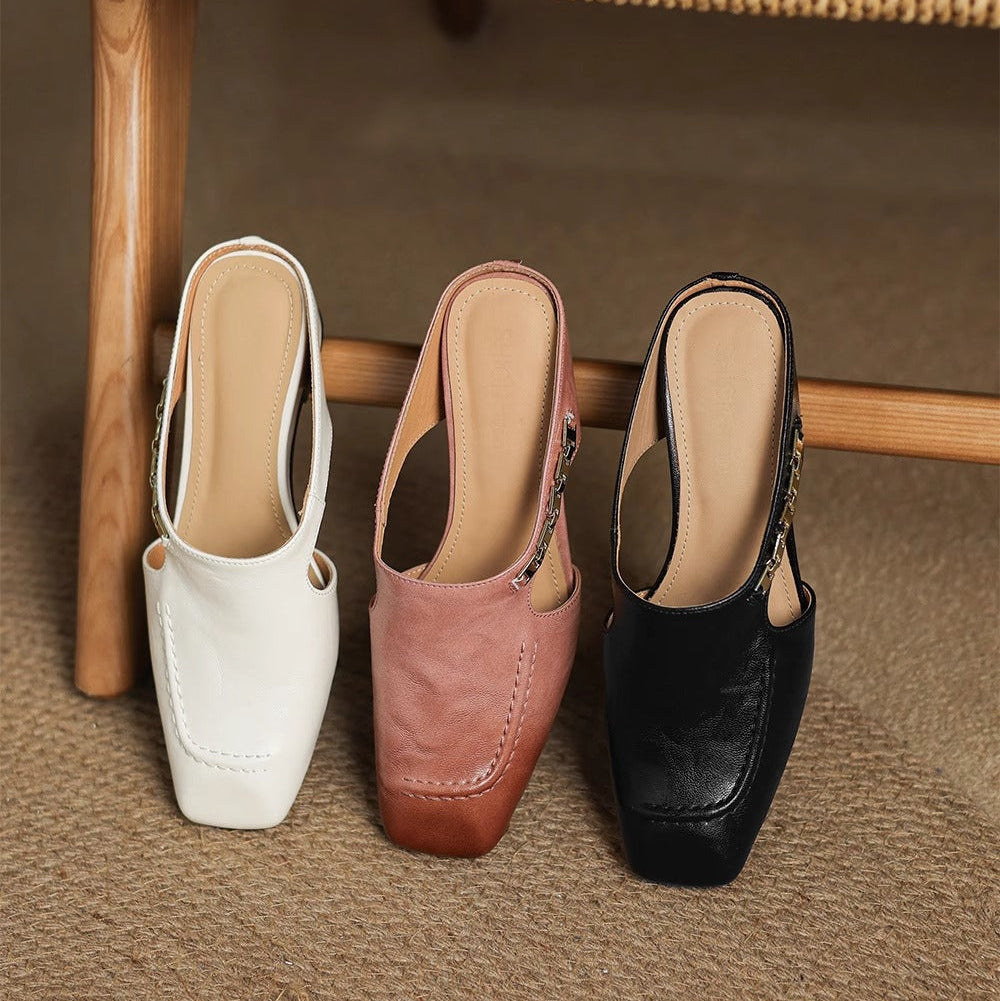 Zariah | Easy Step-In Mules for No-Bend Wear
