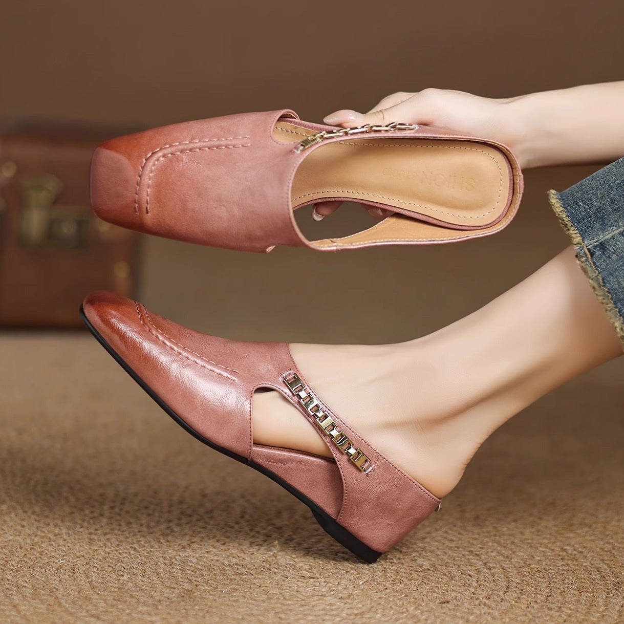 Zariah | Easy Step-In Mules for No-Bend Wear
