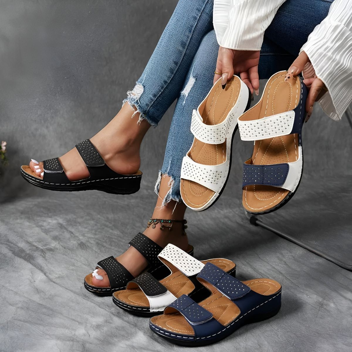 Theodora | Supportive Sandals for Comfortable Everyday Walking