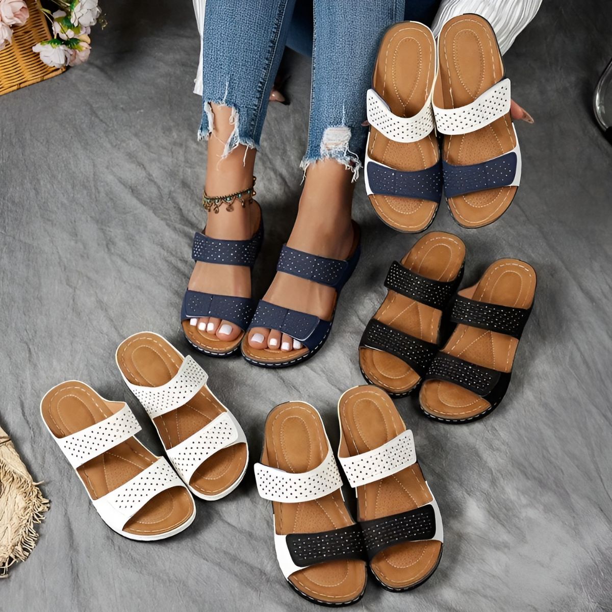 Theodora | Supportive Sandals for Comfortable Everyday Walking