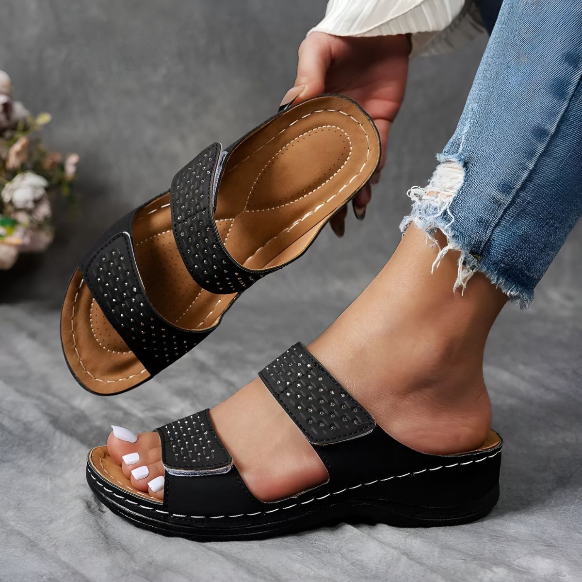 Theodora | Supportive Sandals for Comfortable Everyday Walking