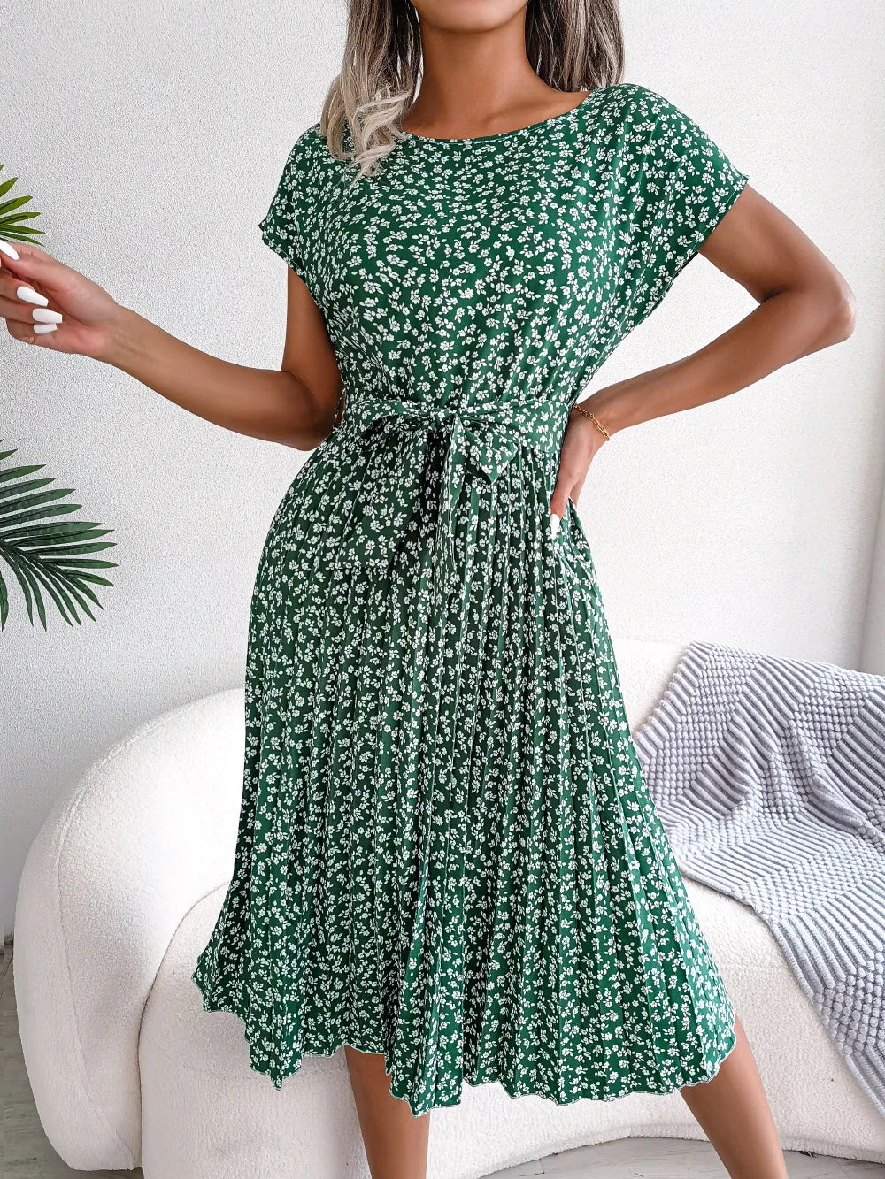 Kaly Grace - Pleated Midi Dress