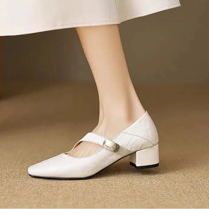 Verona Buckle Heels