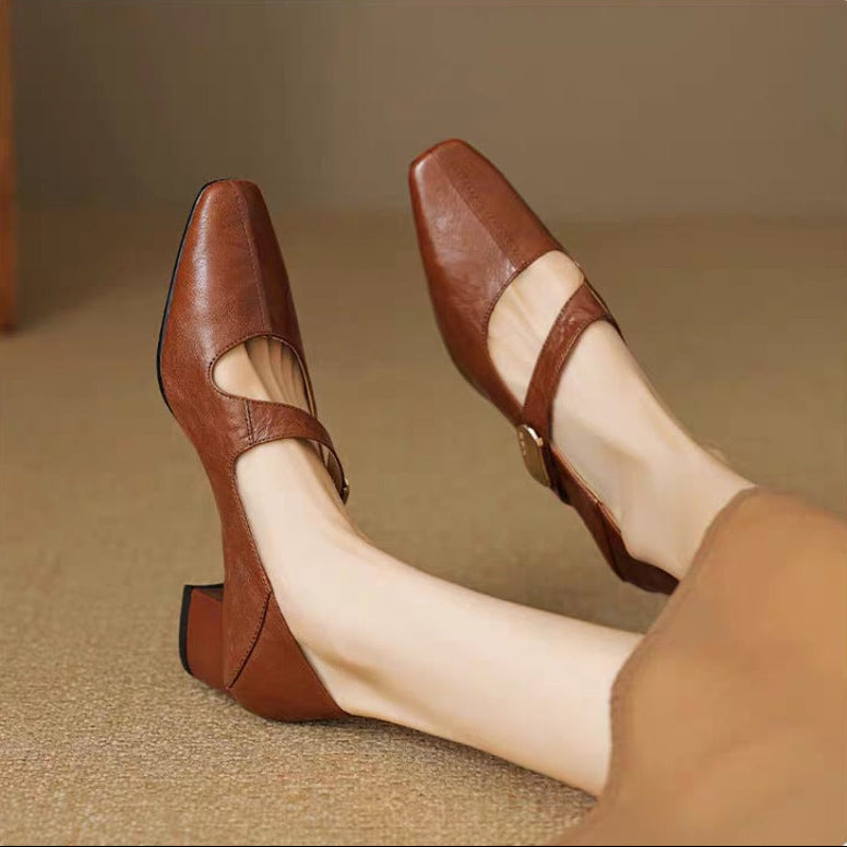 Verona Buckle Heels
