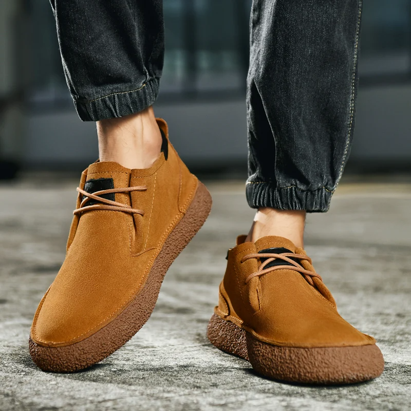 Marlen | Suede Lace-Up Craft Shoes for Everyday Comfort