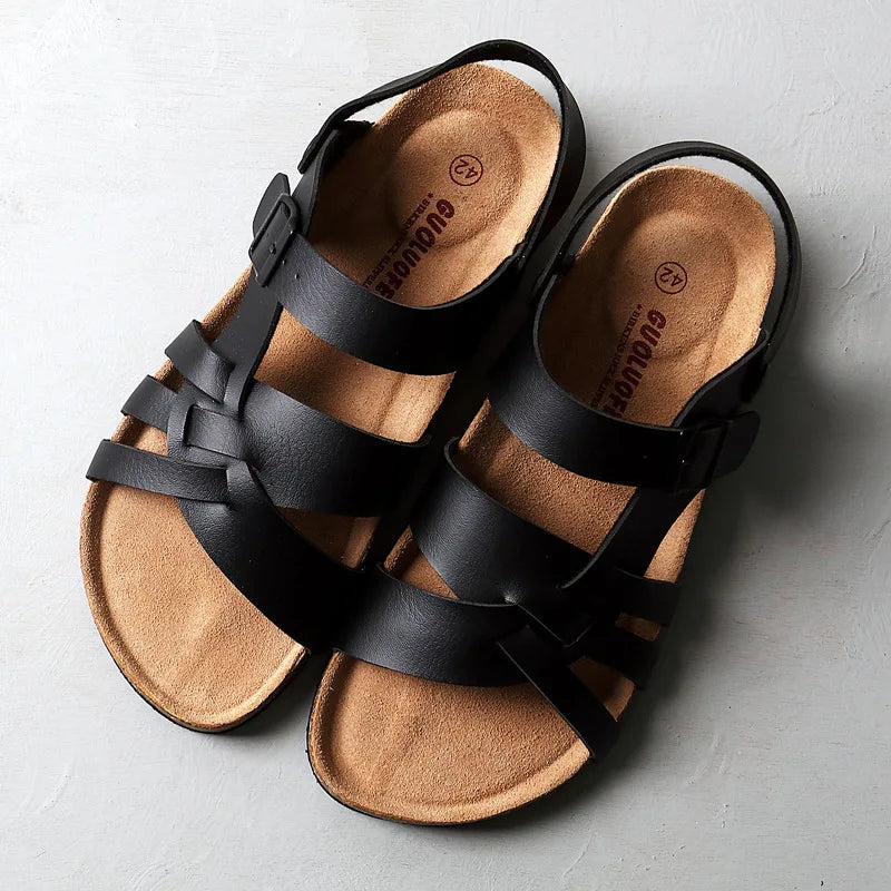 Theo | Premium Orthopedic Leather Sandals for Everyday Comfort