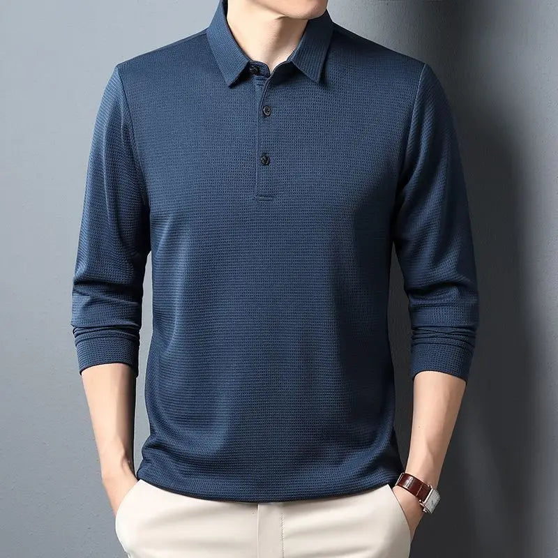 Sean | Casual Waffle Polo Shirt