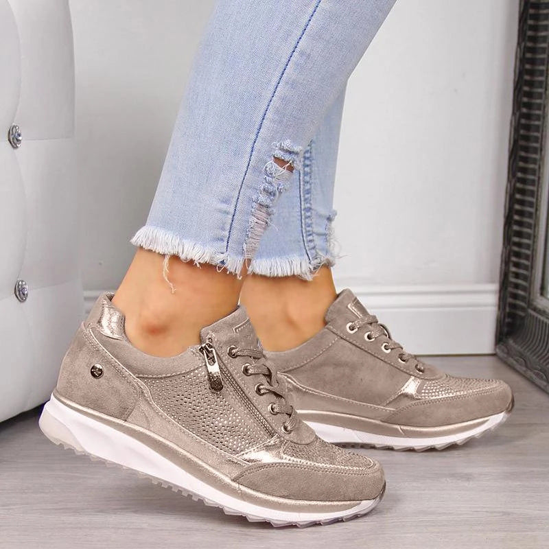 Bonnie™ | Zippered Comfort Sneakers