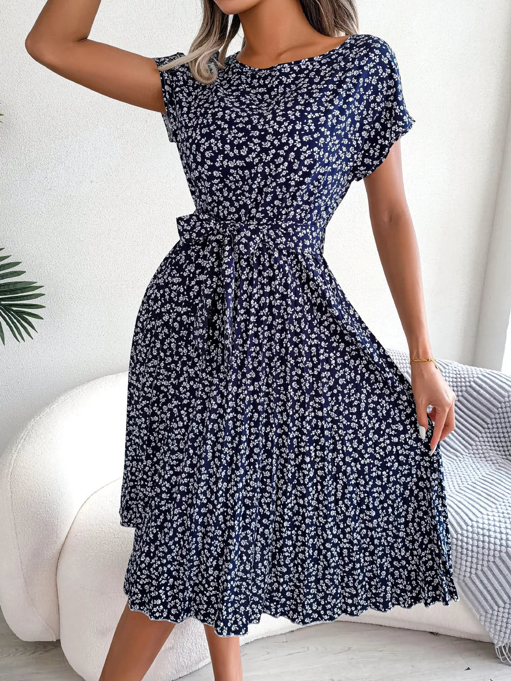 Kaly Grace - Pleated Midi Dress