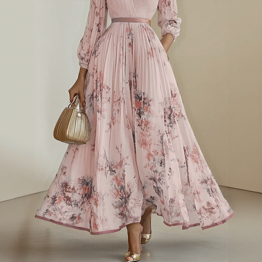 ELARA | Soft V-Neck Midi Dress