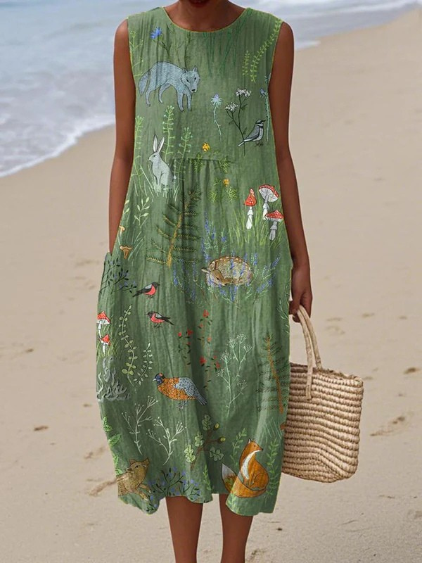 Hope | Woodland Midi Dress