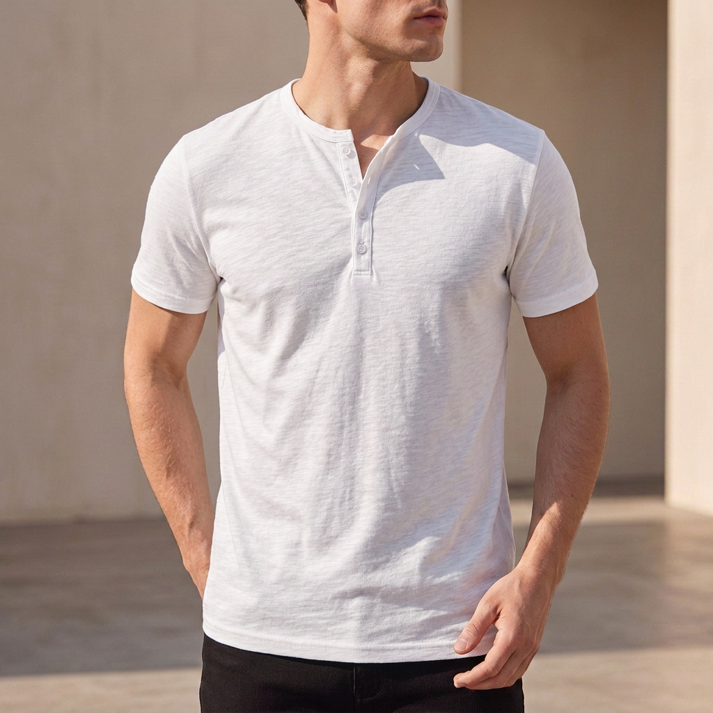 Daniel | Breathable Henley Shirt for Everyday Comfort