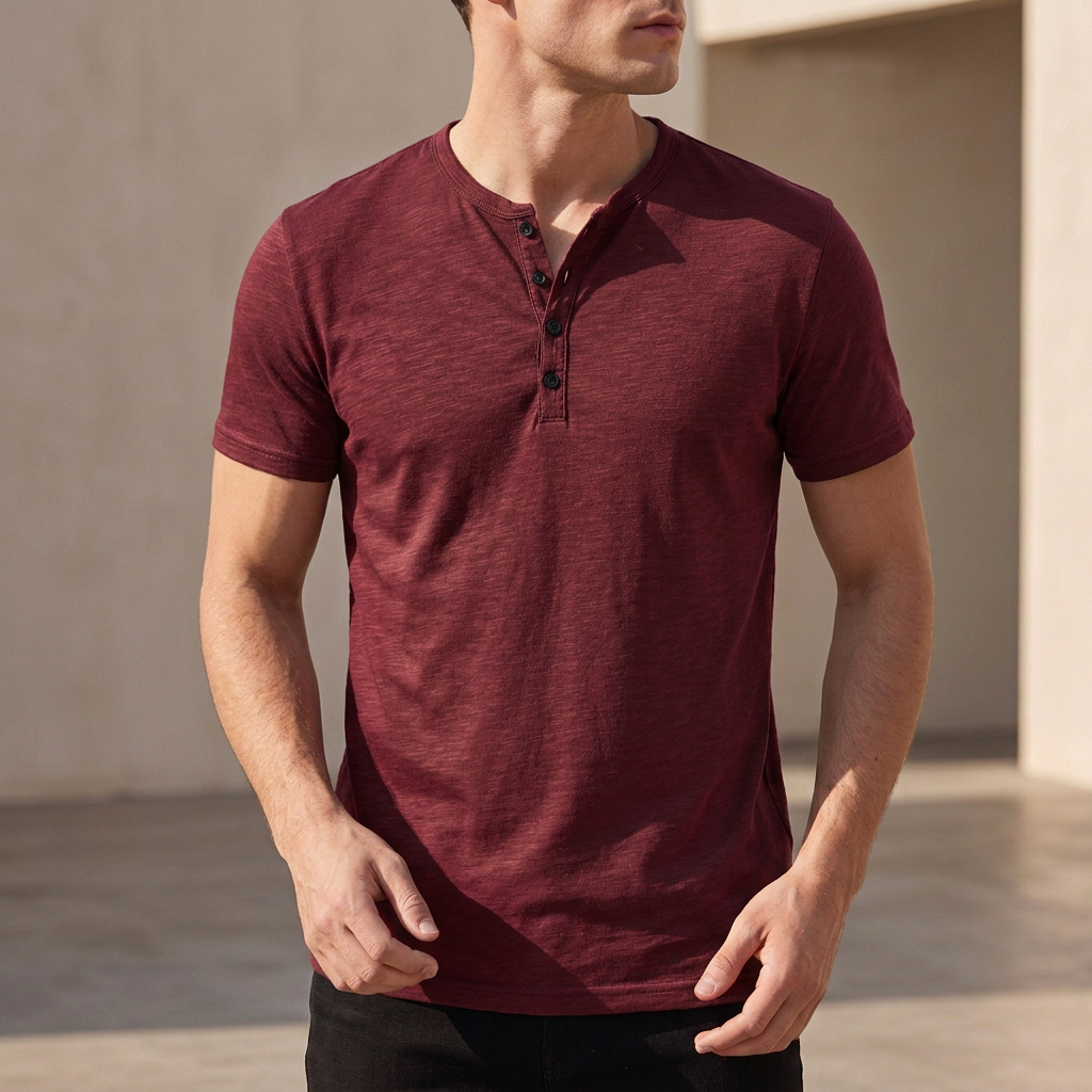 Daniel | Breathable Henley Shirt for Everyday Comfort