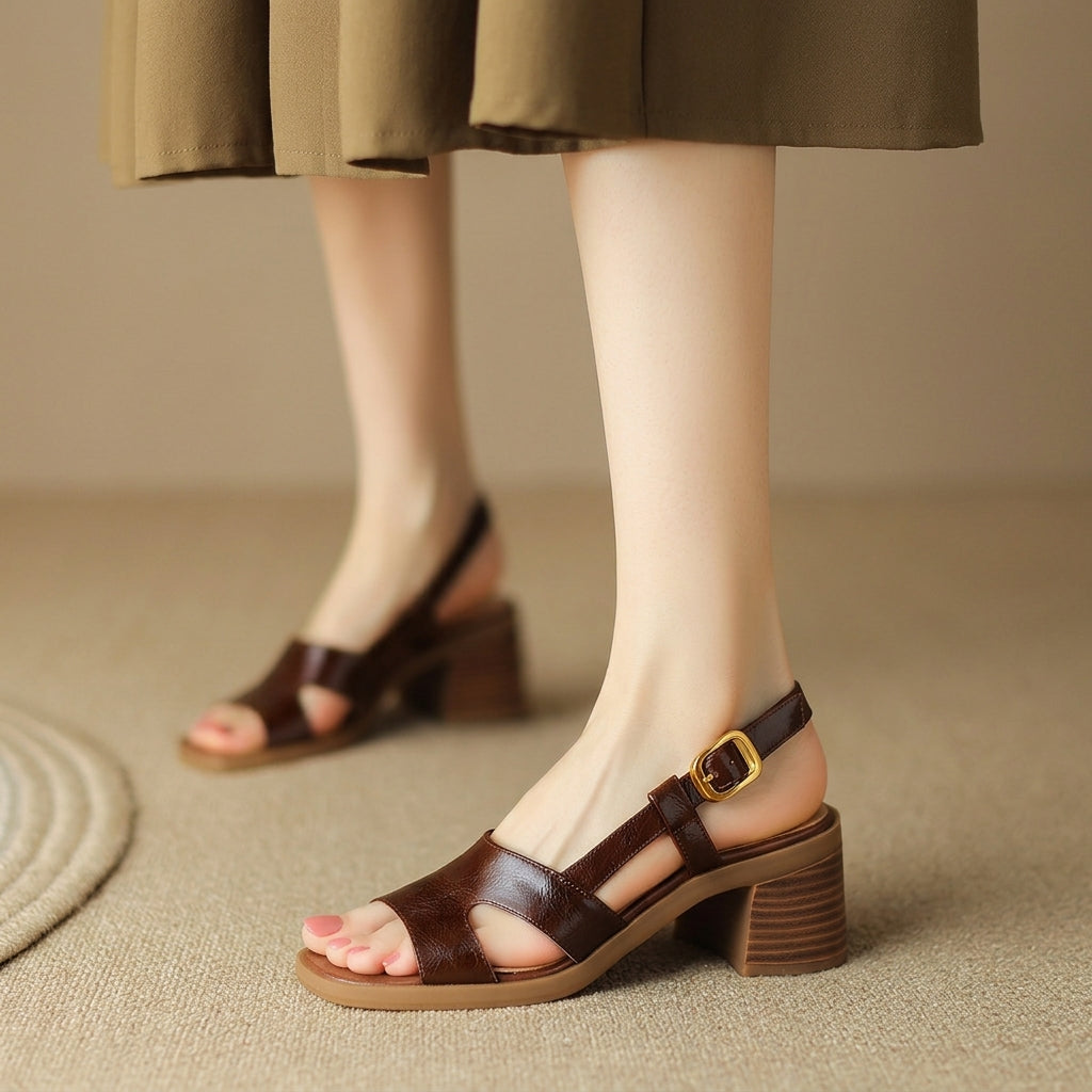 Clara Leather Sandals