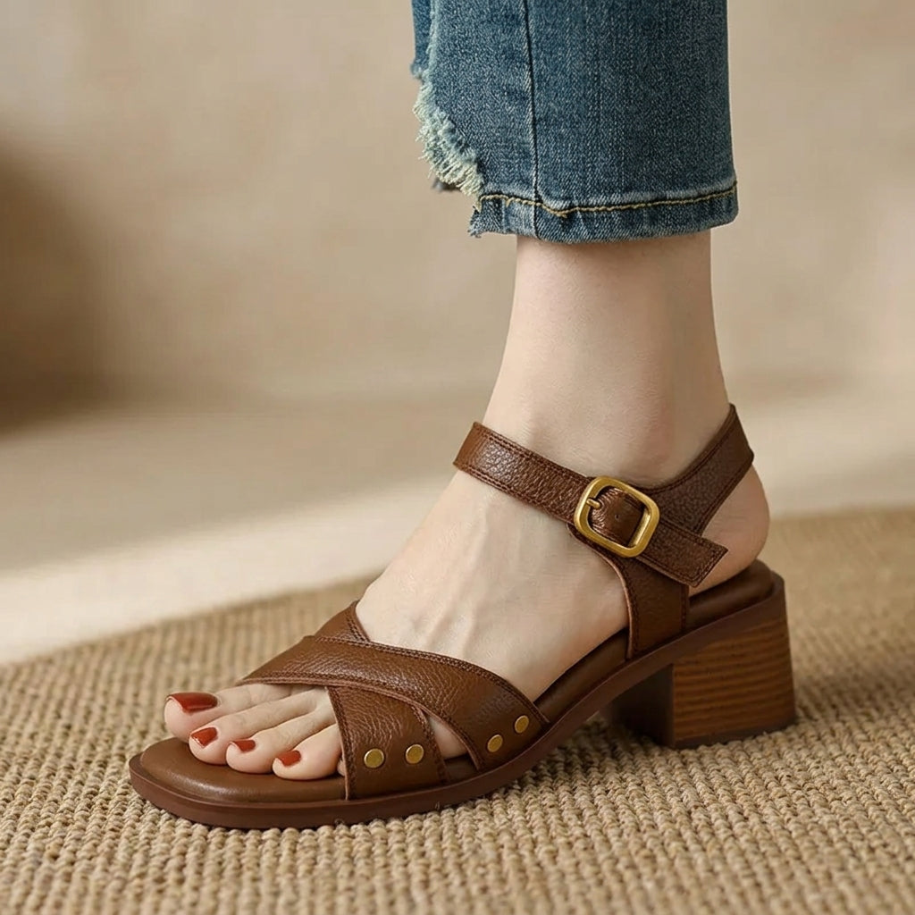Victoria Block Heel Sandals
